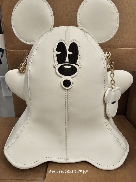 Loungefly Handbags - Stitch Shoppe Loungefly Mickey Ghost Backpack 👻🤍 Disney Spooky Crossbody Purse
